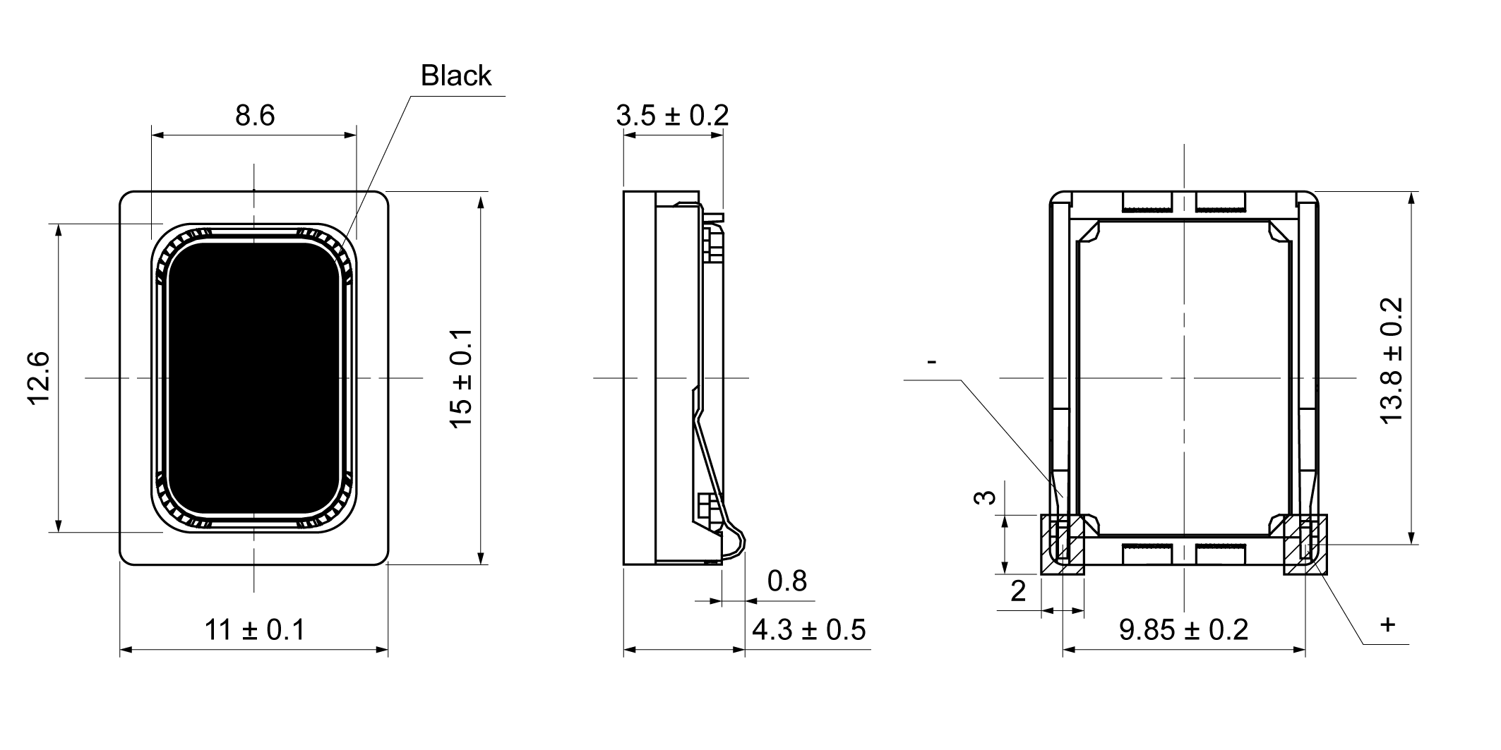 OSR1511E-3.5TB0.7W8A-R Mechanical Drawing